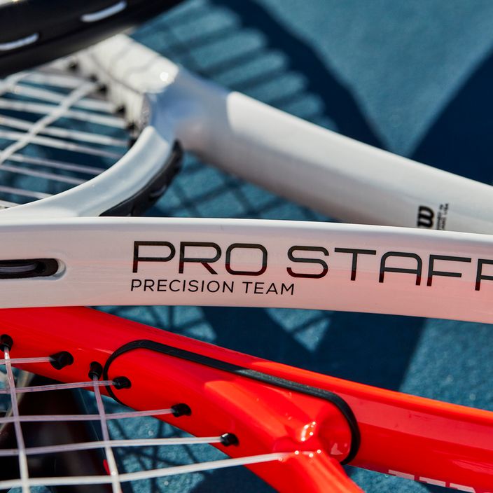 Wilson Pro Staff Precision Team 103 тенис ракета червено и бяло WR080510U 10