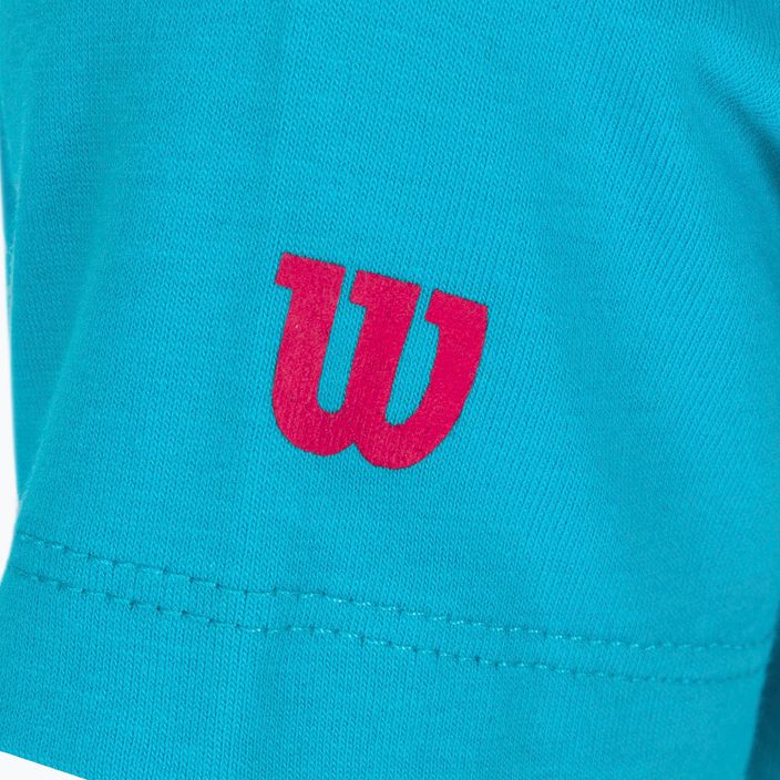 Детска тениска Wilson Emoti-Fun Tech Tee синя WRA807903 3