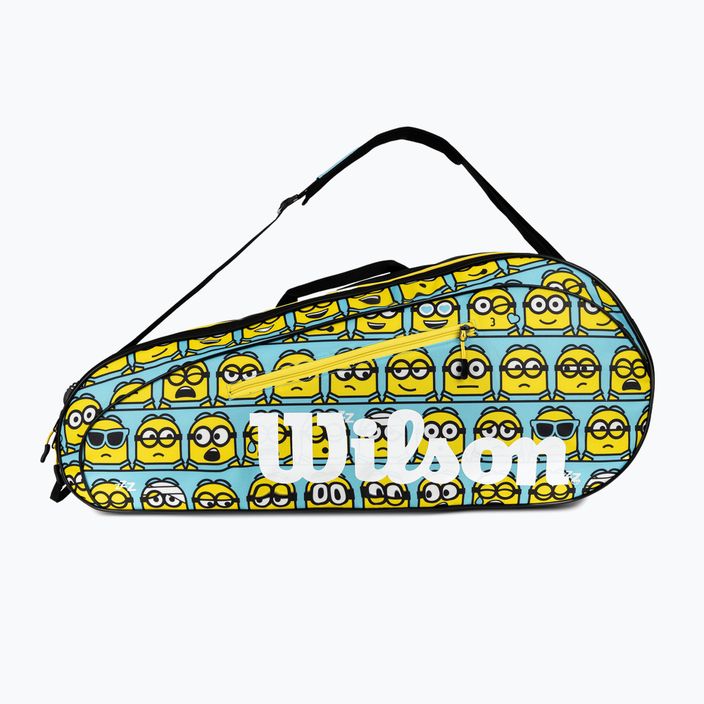 Детска чанта за тенис Wilson Minions 2.0 Team 6 Pack синьо жълто черно