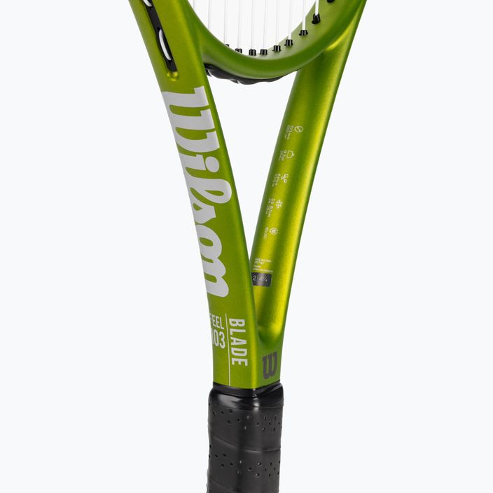 Wilson Blade Feel 103 тенис ракета зелена WR117510 4