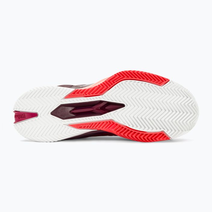 Дамски обувки за тенис Wilson Rush Pro 4.0 Clay beet red/white/tropical peach 5
