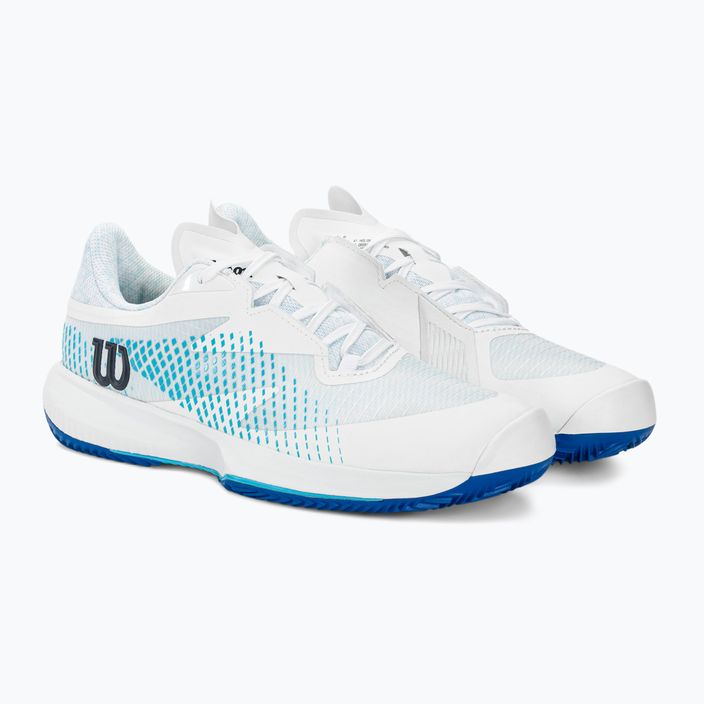 Мъжки обувки за тенис Wilson Kaos Swift 1.5 Clay white/blue atoll/lapis blue 4