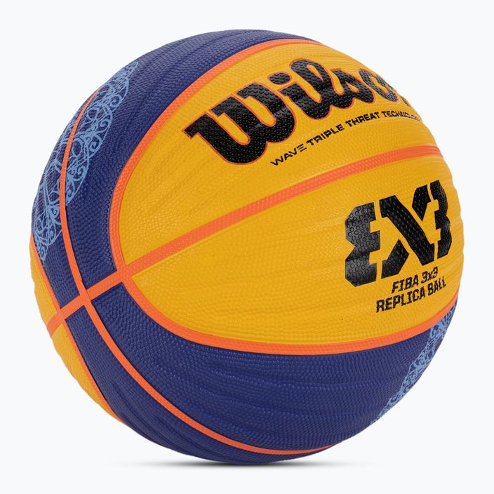 Wilson Fiba 3X3 Replica Paris 2004 баскетбол синьо/жълто размер 6 2
