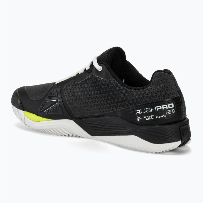 Мъжки обувки за тенис Wilson Rush Pro 4.0 Clay black/white/safety yellow 3