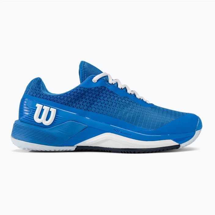 Wilson Rush Pro 4.0 Clay мъжки обувки за тенис френско синьо/бяло/нави блейзър 2