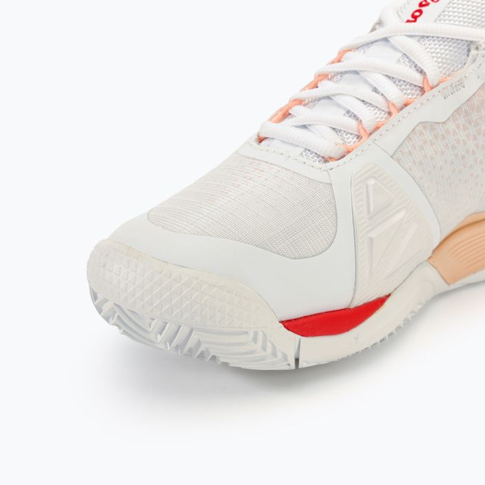 Дамски обувки за тенис Wilson Rush Pro 4.0 Clay white/peach parfait/infrared 7