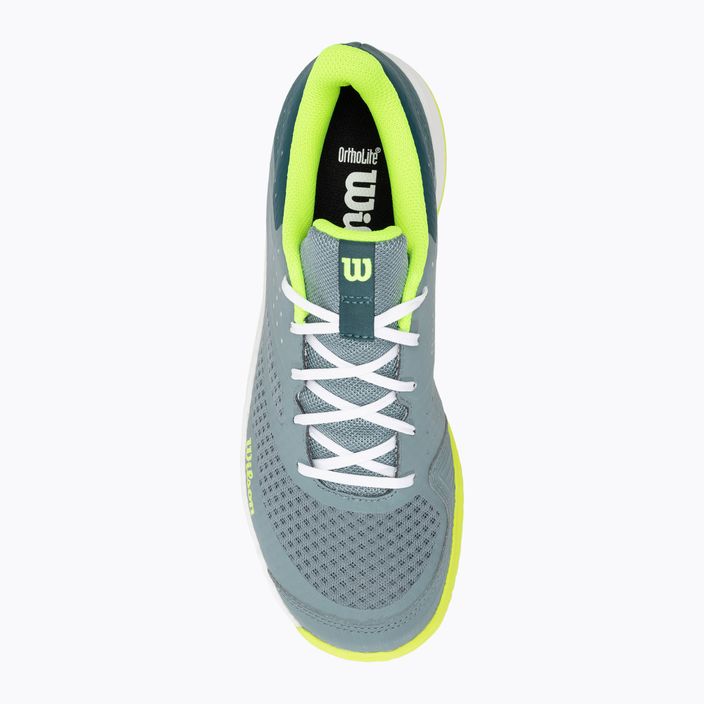 Wilson Kaos Stroke 2.0 мъжки обувки за тенис stormy sea/deep teal/safety yellow 5