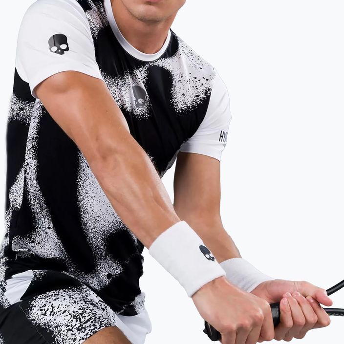 Мъжка тениска HYDROGEN Spray Tech Tennis Shirt бяла T00502001 4