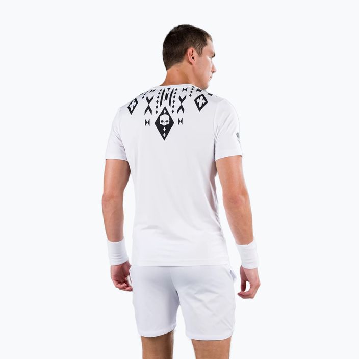 Мъжка тениска HYDROGEN Tribal Tech Tennis Shirt white T00530001 2