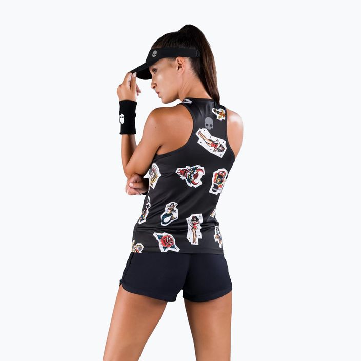 Дамска тениска HYDROGEN Tattoo Tech Tennis Shirt black T01525007 4