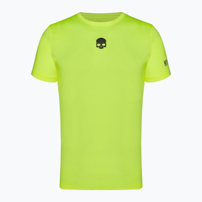 Мъжка тениска за тенис HYDROGEN Basic Tech Tee във флуоресцентно жълто 4