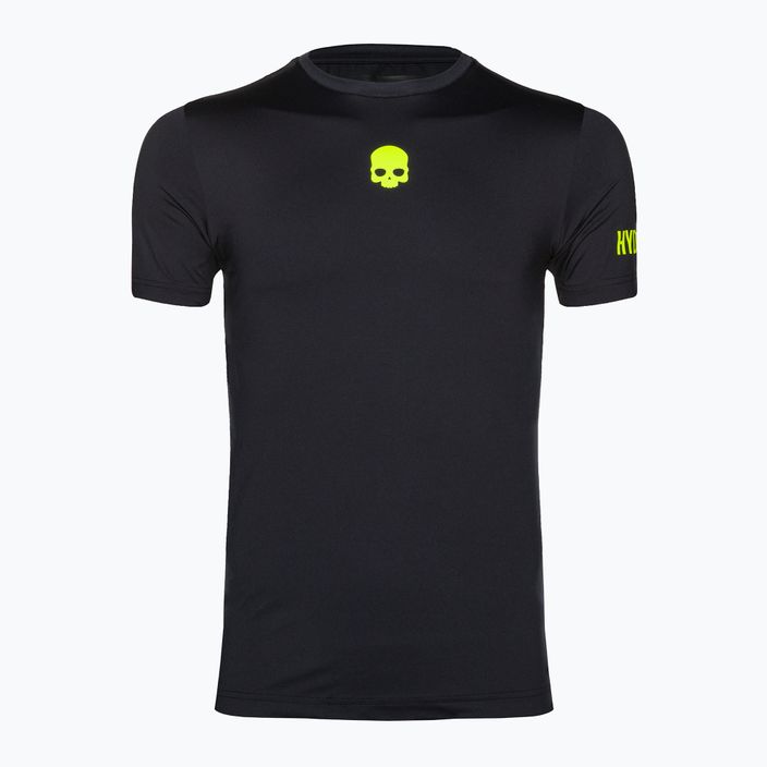 Мъжка тениска за тенис HYDROGEN Panther Tech Tee black/yellow 5