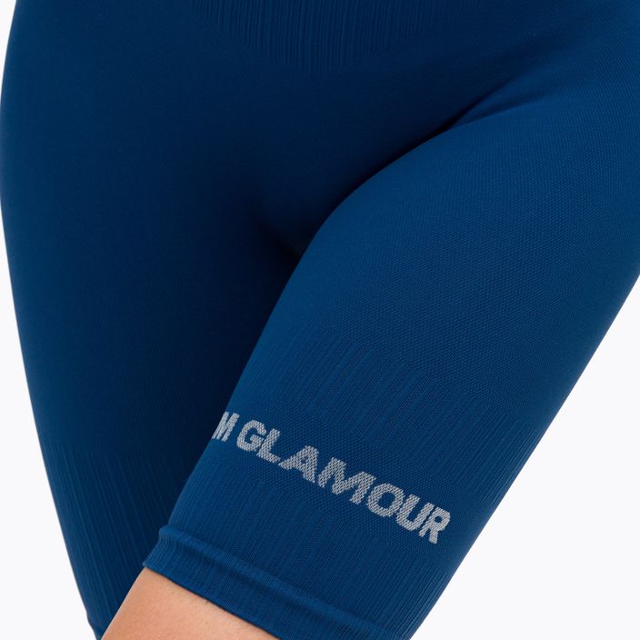 Дамски шорти за тренировка Gym Glamour Bikers push up blue 317 4