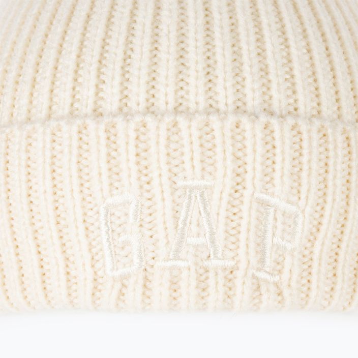 Дамска шапка GAP с V-Logo в цвят слонова кост frost 6