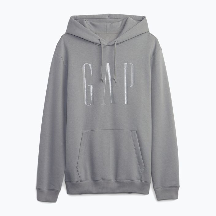 Мъжки суитшърт GAP Shine Logo Hoodie pilot grey 5