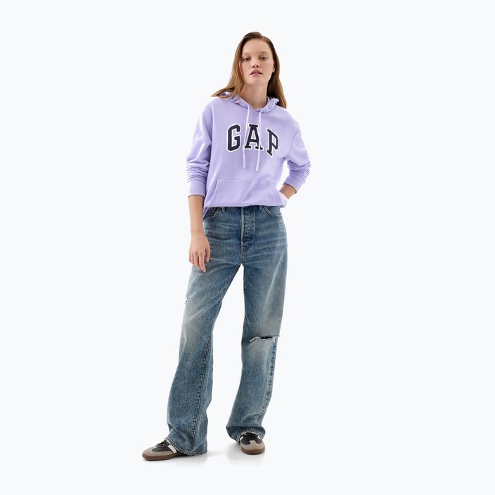 Дамска блуза с качулка GAP Heritage French Logo fresh lavender 2