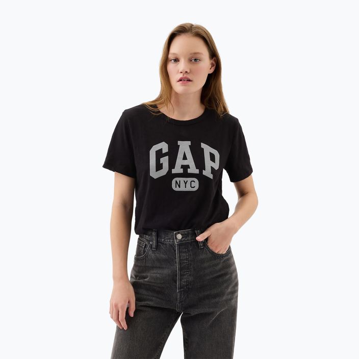 Дамски потник GAP Logo Slub Tee black