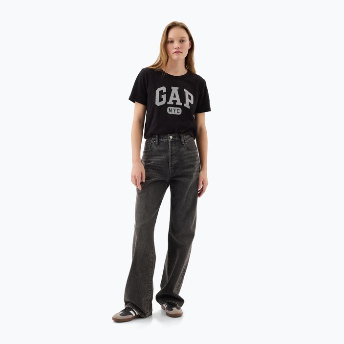 Дамски потник GAP Logo Slub Tee black 2