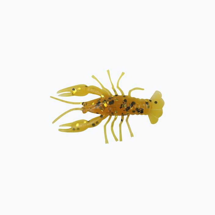Przynęta gumowa Relax Crawfish 1 Laminated 8 szt. Rootbeer-Gold, Black Glitter / Yellow CRF1