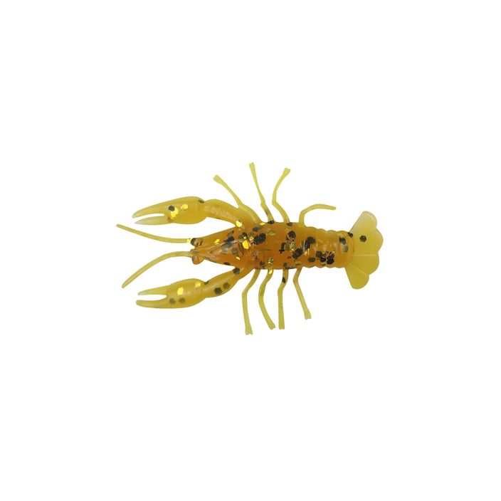 Przynęta gumowa Relax Crawfish 1 Laminated 8 szt. Rootbeer-Gold, Black Glitter / Yellow CRF1 2