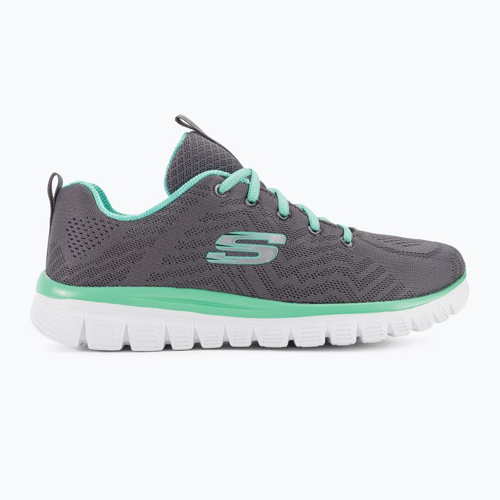 SKECHERS Graceful Get Connected дамски обувки за тренировка, въглен/сиво 2