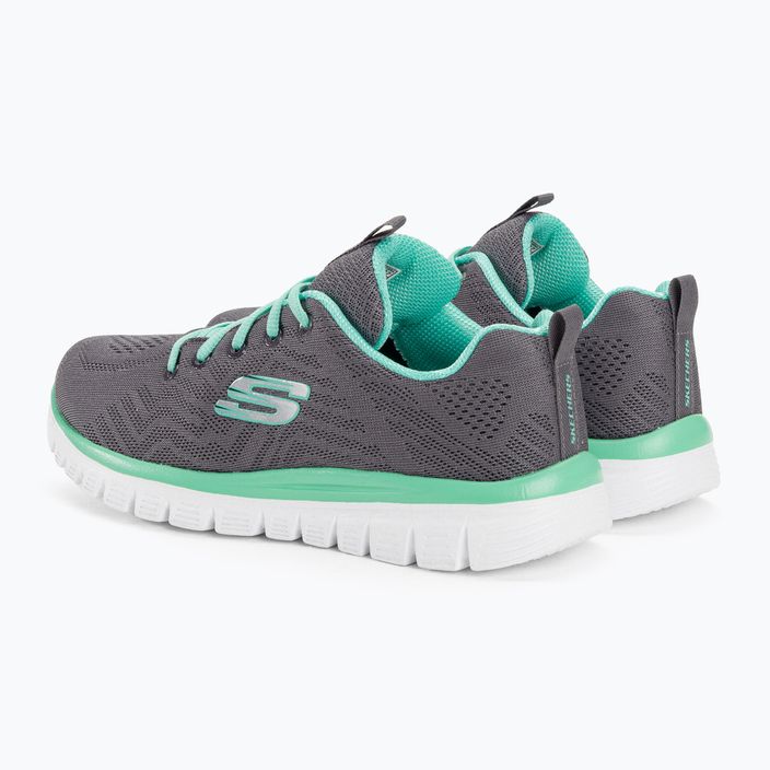SKECHERS Graceful Get Connected дамски обувки за тренировка, въглен/сиво 3