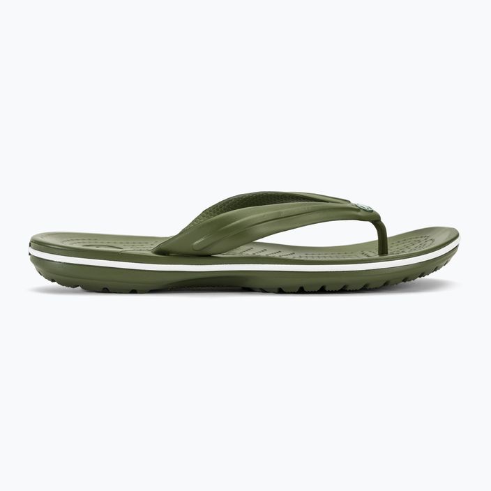 Crocs Crocband Flip армейско зелено/бяло джапанки 2