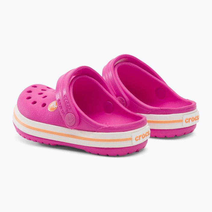 Crocs Kids Crocband Clog electric pink/cantaloupe джапанки 4