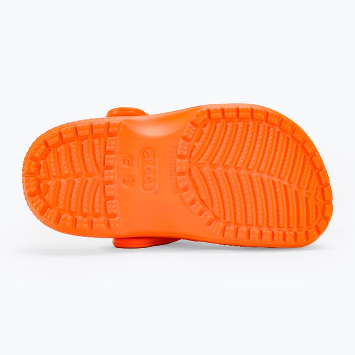 Детски джапанки Crocs Classic Clog T orange zing 5