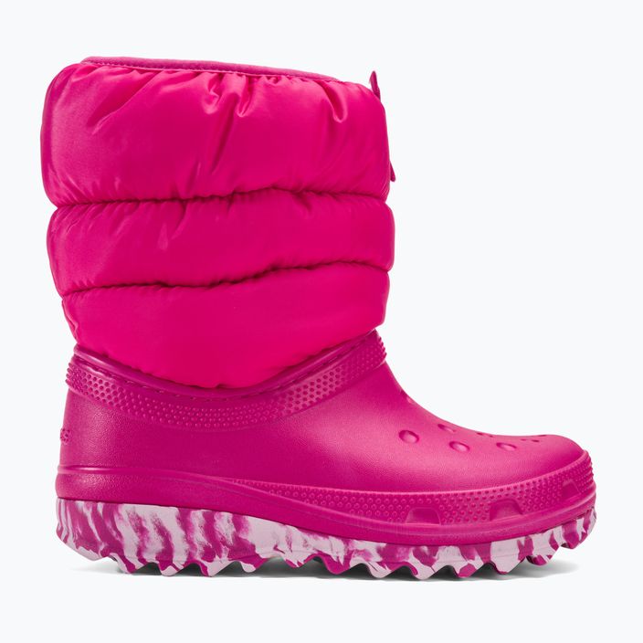 Crocs Classic Neo Puff бонбонено розови юношески ботуши за сняг 2