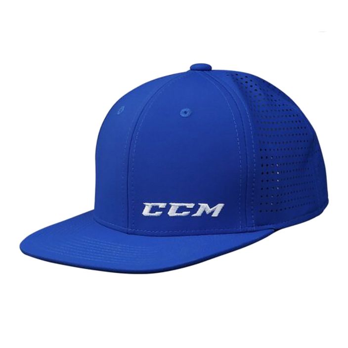 CCM Small Logo Flat Brim SR royal бейзболна шапка 2