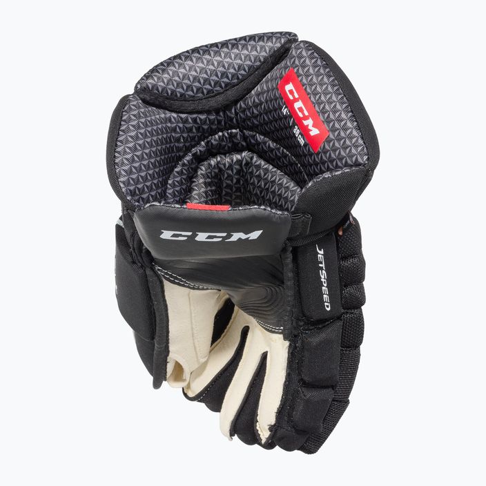 Ръкавици за хокей CCM JetSpeed FT4 SR черни/бели 4