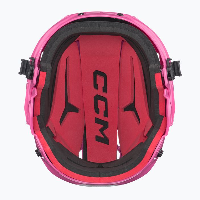 CCM Tacks 70 Combo розова детска хокейна каска 5