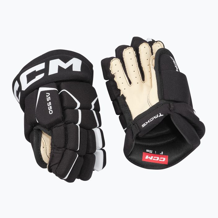 Детски хокейни ръкавици CCM Tacks AS-550 YTH black/white