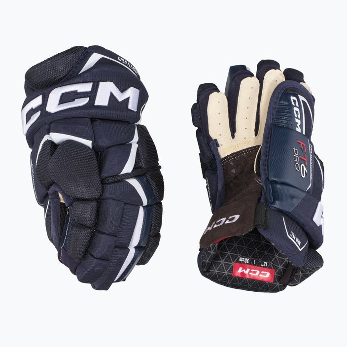 Ръкавици за хокей CCM JetSpeed FT6 Pro SR navy/white