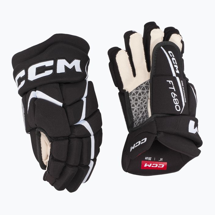 Ръкавици за хокей CCM JetSpeed FT680 SR black/white