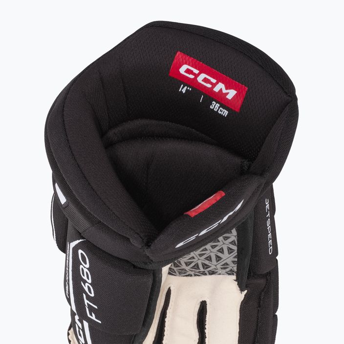 Ръкавици за хокей CCM JetSpeed FT680 SR black/white 4