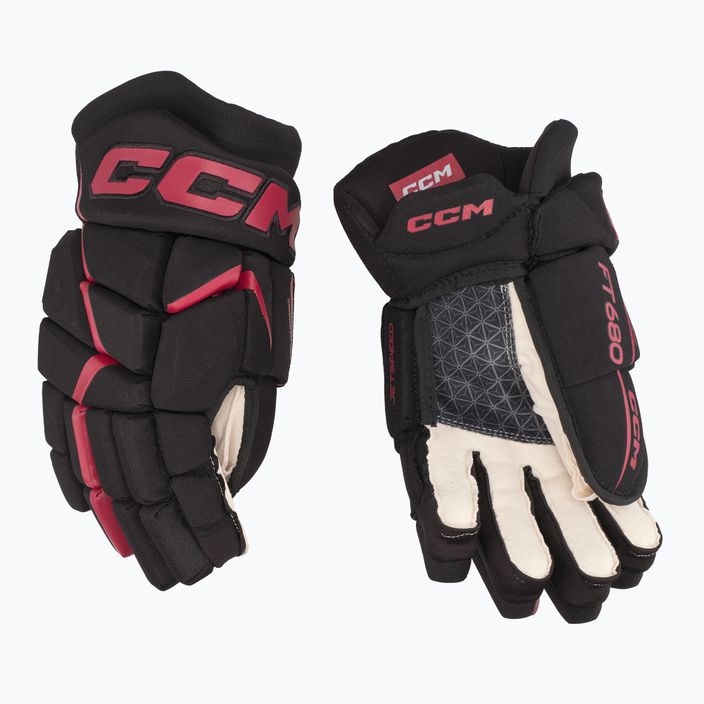 Ръкавици за хокей CCM JetSpeed FT680 SR black/red 2