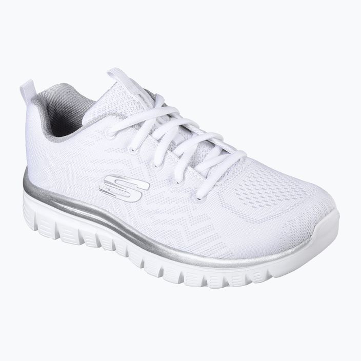 Дамски обувки SKECHERS Graceful Get Connected white/silver 8