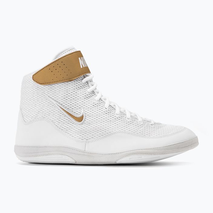 Мъжки обувки за борба Nike Inflict 3 white/metallic gold 2