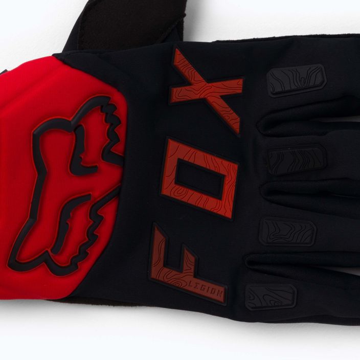 Мъжки ръкавици за колоездене FOX Legion черни/червени 25800_017_S 4