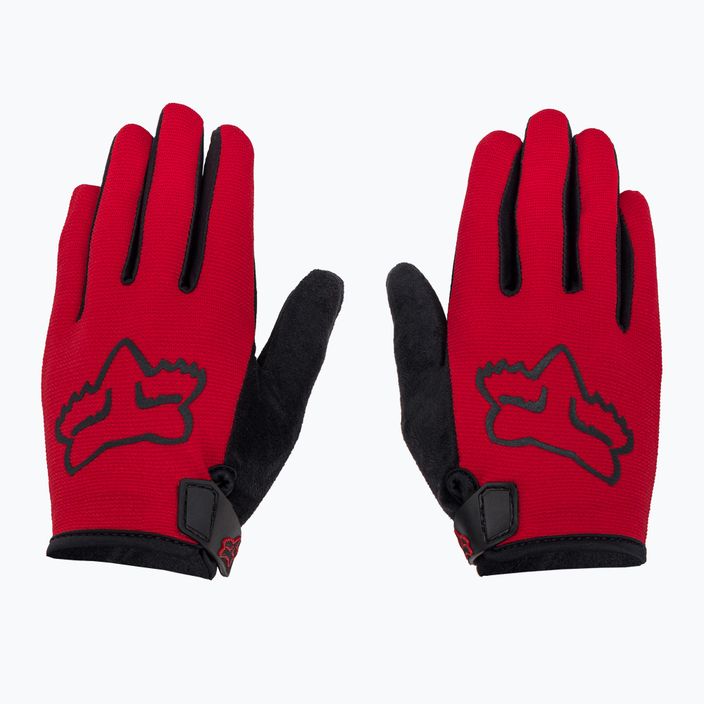 Детски ръкавици за колоездене FOX Ranger черни/червени 27389 3