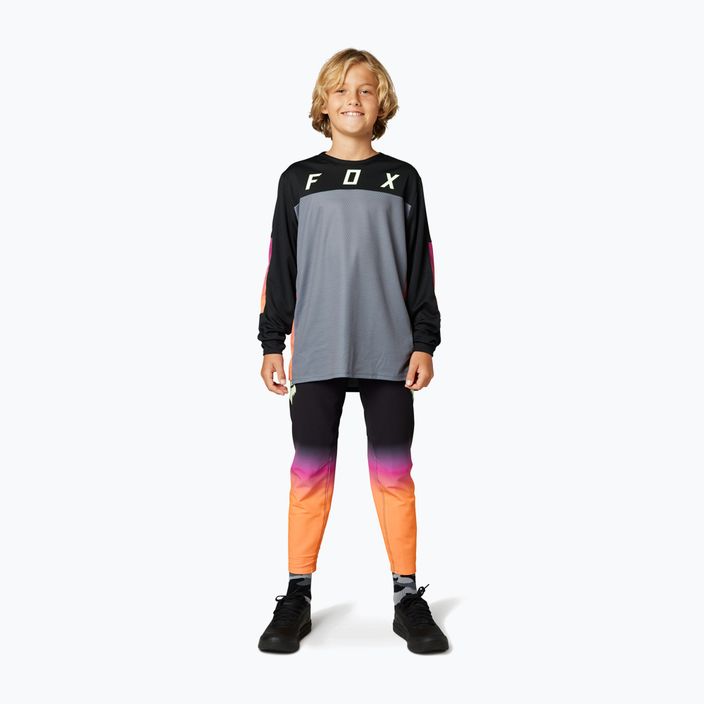 Детски панталон за колоездене Fox Racing Flexair Race Day черен и оранжев 30743_267
