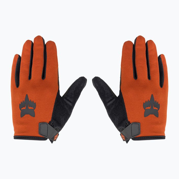 Fox Racing Ranger Jr детски ръкавици за колоездене в изгоряло оранжево 3