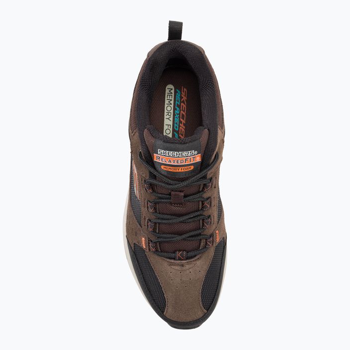 SKECHERS Oak Canyon мъжки обувки за трекинг шоколад/черно 6