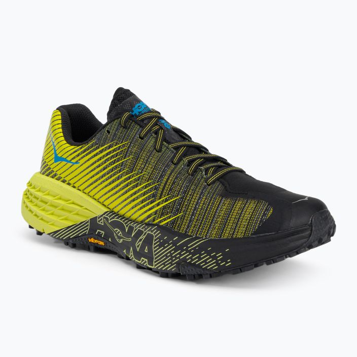 Дамски обувки за бягане HOKA Evo Speedgoat black/yellow 1111430-CIB