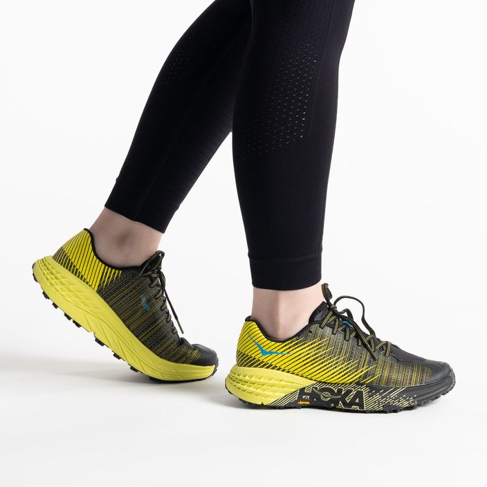 Дамски обувки за бягане HOKA Evo Speedgoat black/yellow 1111430-CIB 3