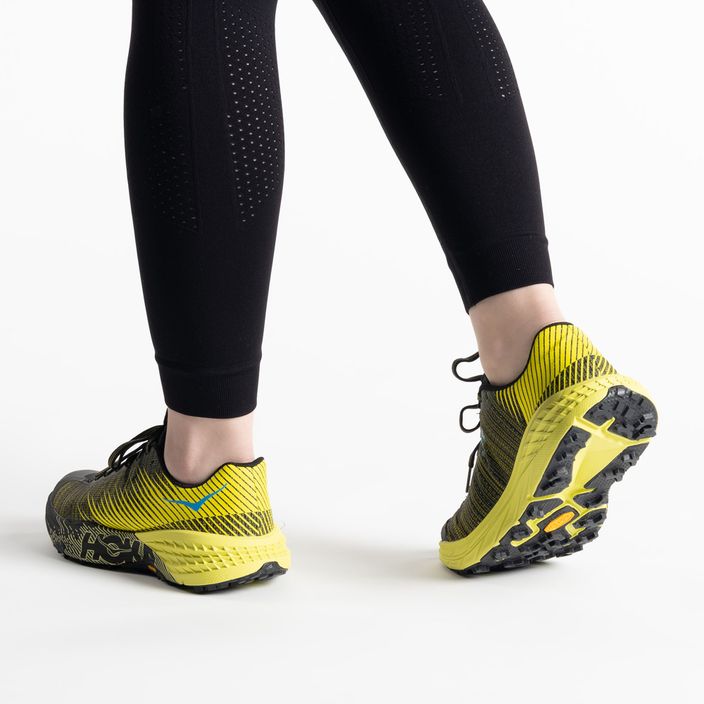 Дамски обувки за бягане HOKA Evo Speedgoat black/yellow 1111430-CIB 4