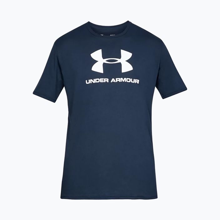 Under Armour UA Sportstyle Logo SS мъжка тениска за тренировки тъмносиня 1329590