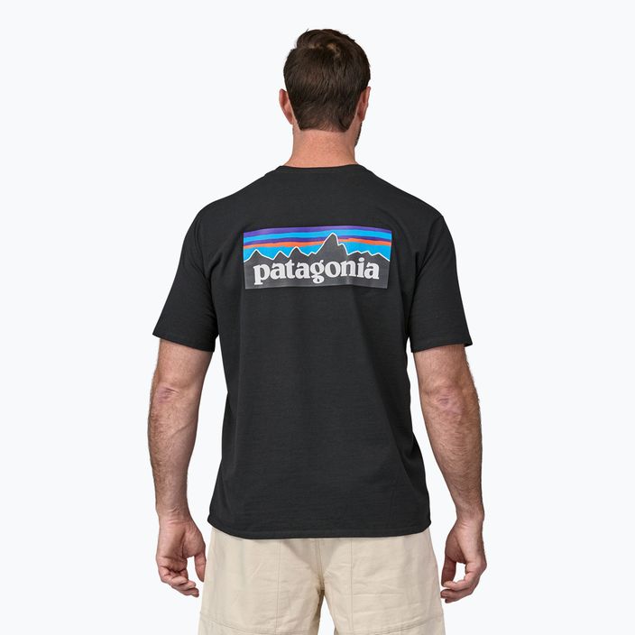 Мъжка тениска за трекинг Patagonia P-6 Logo Responsibili-Tee black 2
